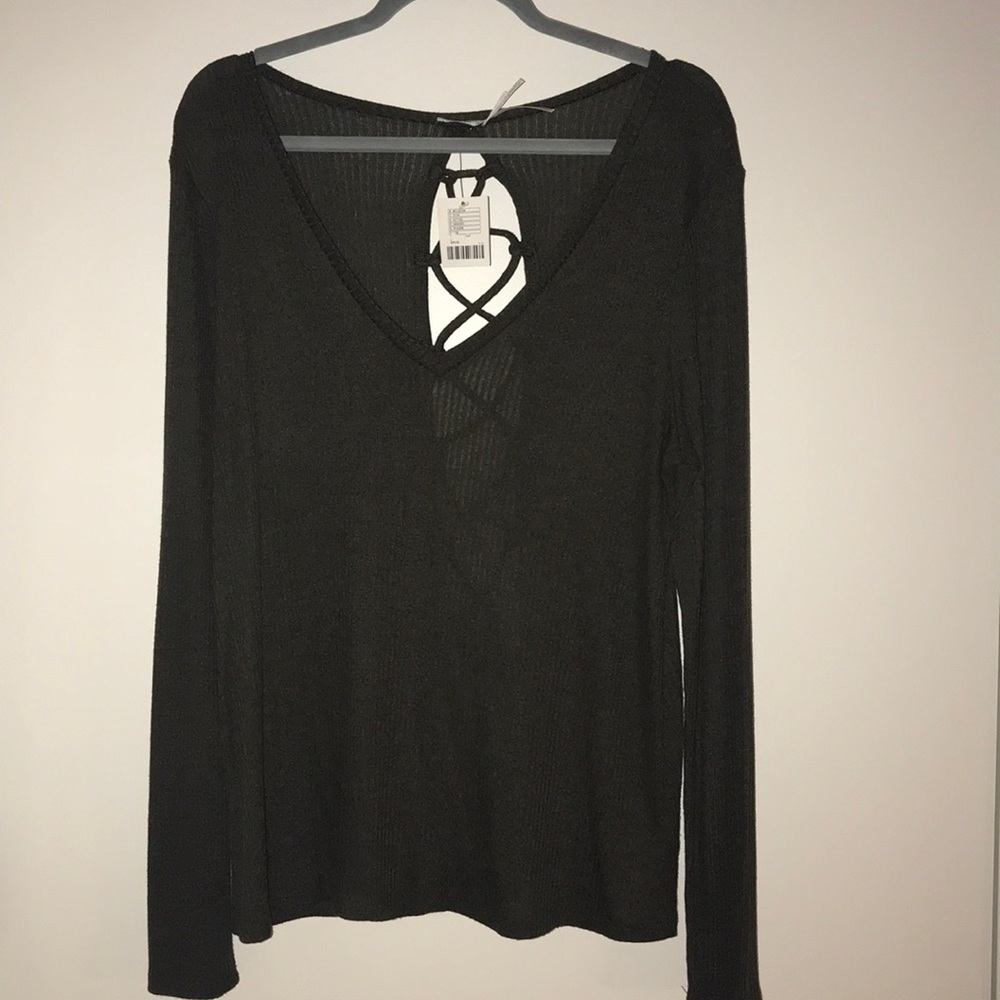 Open back kimchi blue sweater